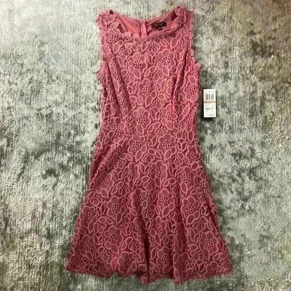 NWT Macy’s Pink Floral Dress - Picture 2 of 6